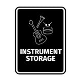 Signs ByLITA Portrait Round Instrument Storage Door or Wall Sign Easy Installation | Directing Artists & Co-Workers | Music | Concert | Festivals