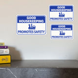 Classic Framed Plus Good Housekeeping Promotes Safety Door or Wall Sign | Office Housekeeping Signage