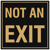 Signs ByLITA Square Not an Exit Sign - Easy Installation | Durable Material