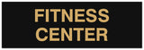 Signs ByLITA Basic Fitness Center Sign - Laser-Engraved Lettering | Durable ABS Plastic | Vibrant Colors | Powerful Foam Tape