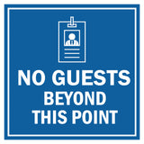 Signs ByLITA Square No Guests Beyond this Point Graphic Wall or Door Sign