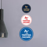 Circle Tripping Hazard Wall or Door Sign