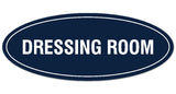Signs ByLITA Oval DRESSING ROOM Sign - Laser-Engraved Lettering | Durable ABS Plastic | Vibrant Colors | Powerful Foam Tape