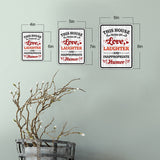 Portrait Round Plus This House Runs On Love, Laughter & Inappropriate Humor Wall or Door Sign | Funny Novelty Home Signs | Home Reminders For Families