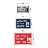 Classic Framed Welcome to Our Church Wall or Door Sign