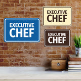 Signs ByLITA Classic Framed Executive Chef Door or Wall Sign Easy Installation | Office And Shop Decor | Bars And Restaurants