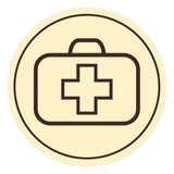 Signs ByLITA Circle First Aid Graphic Door or Wall Sign | Easy Installation | Durable Construction | Promote Health And Safety | Caution Warning Sign for Home, Business and Office Spaces