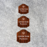 Heritage Plus Contactless Payment Wall or Door Sign | Public Spaces Signage