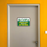 Classic Framed Plus You Can Only Do Your Business Legally When The RV Is Off The Road Wall or Door Sign | RV Accessories