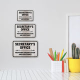 Classic Framed Plus Secretary’s Office – Providing Organization and Assistance Door or Wall Sign | Church and Place of Worship Signs