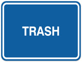 Signs ByLITA Classic Framed TRASH Door or Wall Sign Durable ABS Plastic | Laser Engraved | Easy Installation | Elegant Design