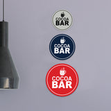 Signs ByLITA Circle Cocoa Bar Wall or Door Sign