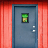Portrait Round Plus Gamer's Paradise: Enter and Level Up Wall or Door Sign | Easy Installation | Gaming | Home Decor