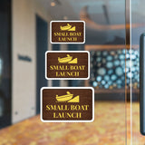 Classic Framed Plus Small Boat Launch Wall or Door Sign | Marina Quayside Signage