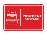Signs ByLITA Classic Framed Ingredient Storage Door or Wall Sign Easy Installation | Health And Safety | Building And Hospitality Signs