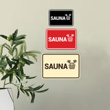Signs ByLITA Classic Framed Sauna Wall or Door Sign