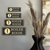 Standard Plus Boiler Room Wall or Door Sign | Workplace Safety Signage
