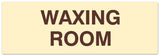 Signs ByLITA Basic Waxing Room Sign - Laser-Engraved Lettering | Durable ABS Plastic | Vibrant Colors | Powerful Foam Tape