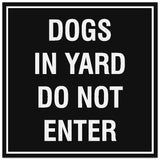 Signs ByLITA Square Dogs in Yard Do Not Enter Sign - Easy Installation | Durable Material