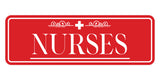 Signs ByLITA Nurses Graphic Medical Office Decor Wall or Door Sign