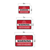 Classic Framed Plus Warning Construction Zone Hard Hat Required Door or Wall Sign | Workplace Health and Safety Warning Signage