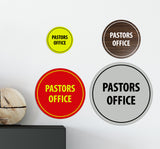 Circle Pastors Office Sign