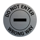 Signs ByLITA Circle Do Not Enter, Wrong Way Wall or Door Sign
