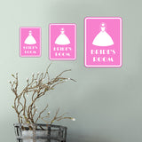 Portrait Round Plus Bride's Room Wall or Door Sign | Weddings & Events Signage