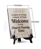 Religious Church & Home Decoration Table Sign with Acrylic Stand (6 x 8“) | Religious Church & Home Decor