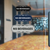 Signs ByLITA Designer No Beverages Wall or Door Sign | Office & General Public Signage