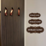 Designer Plus Storage Closet Wall or Door Sign | Business and Workplace Signage