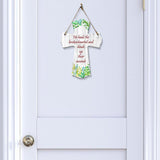 He heals the brokenhearted and binds up their wounds Cross Hanging Sign | Rustic Twine | Inspiring Religious Bible Decor