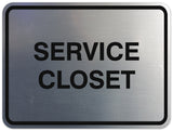 Signs ByLITA Classic Framed Service Closet Sign | Durable Material | Storage