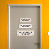 Standard Plus Interpersonal Psychiatry Door or Wall Sign | Office Signage