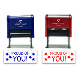 All Quality Proud of You! Self-Inking Rubber Stamp Motivational Teacher Stamps | Homework And Grading | Classroom Supplies