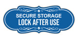 Signs ByLITA Designer Secure Storage Lock After Use Wall or Door Sign