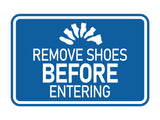 Signs ByLITA Classic Framed Remove Shoes Before Entering Wall or Door Sign
