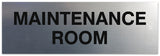Signs ByLITA Basic Maintenance Room Sign - Laser-Engraved Lettering | Durable ABS Plastic | Vibrant Colors | Powerful Foam Tape