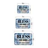 Classic Framed Plus Bless Our Home & All Who Enter Wall or Door Sign | Home Decor