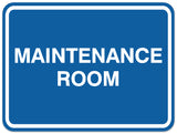 Signs ByLITA Classic Framed Maintenance Room Sign - Easy Installation | Durable Material