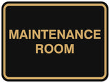 Signs ByLITA Classic Framed Maintenance Room Sign - Easy Installation | Durable Material