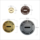 Signs ByLITA Circle Do Not Enter, Wrong Way Wall or Door Sign