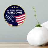 Circle Plus Guardians of Freedom: U.S. Military Veterans Welcome Door or Wall Sign Honor Veterans with Military Signs | US Pride | Veteran Gratitude and Discount Signs