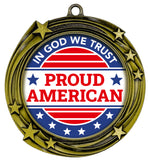 USA High Relief Metal Medals | Patriotic Awards and America Pride (3 Pack)