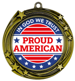 USA High Relief Metal Medals | Patriotic Awards and America Pride (3 Pack)