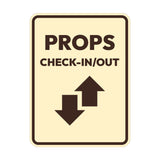 Signs ByLITA Portrait Round Props Check-In/Out Door or Wall Sign Easy Installation | Directing Artists & Co-Workers | Music | Concert | Festivals