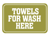 Classic Framed Plus Towels For Wash Here Wall or Door Sign | Home Decor