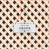 Out Of Order 5" x 10" Hanging Wall or Door Sign | Rustic Twine | Stylish Business or Office Signage