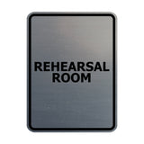 Signs ByLITA Portrait Round Rehearsal Room Door or Wall Sign Easy Installation | Directing Artists & Co-Workers | Music | Concert | Festivals