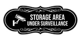 Signs ByLITA Designer Storage Area Under Surveillance Wall or Door Sign